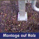 Zaunpfosten zur Montage auf Bodenplatte