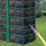 Bew&auml;sserung der Greenwall Sichtschutzwand L&auml;rmschutzwand Schallschutzwand