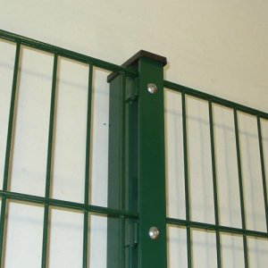 doppelstabzaun Gitterzaun RAL6005 Moosgrün