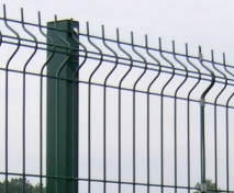 Gitterzaun Meterware 3D-Zaun grn und wei
