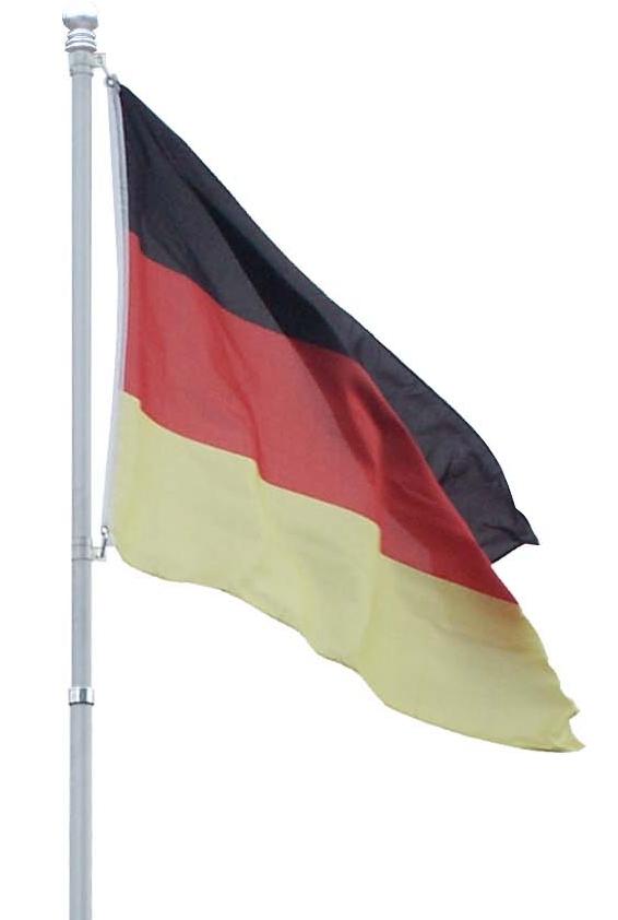  Bild vergr&ouml;&szlig;ern - Fahnenmast Teleskop aus ALU / Aluminium