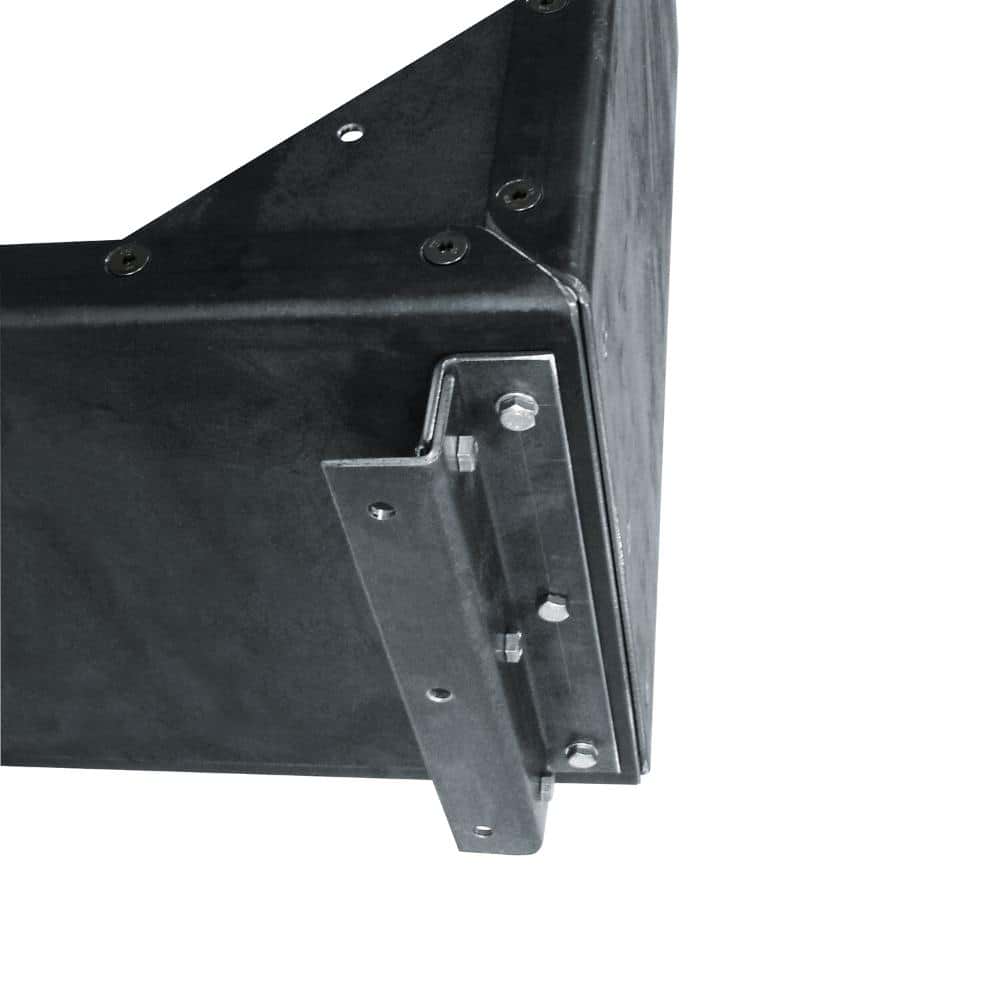 Kaminholzregal Corten Bondenverankerung