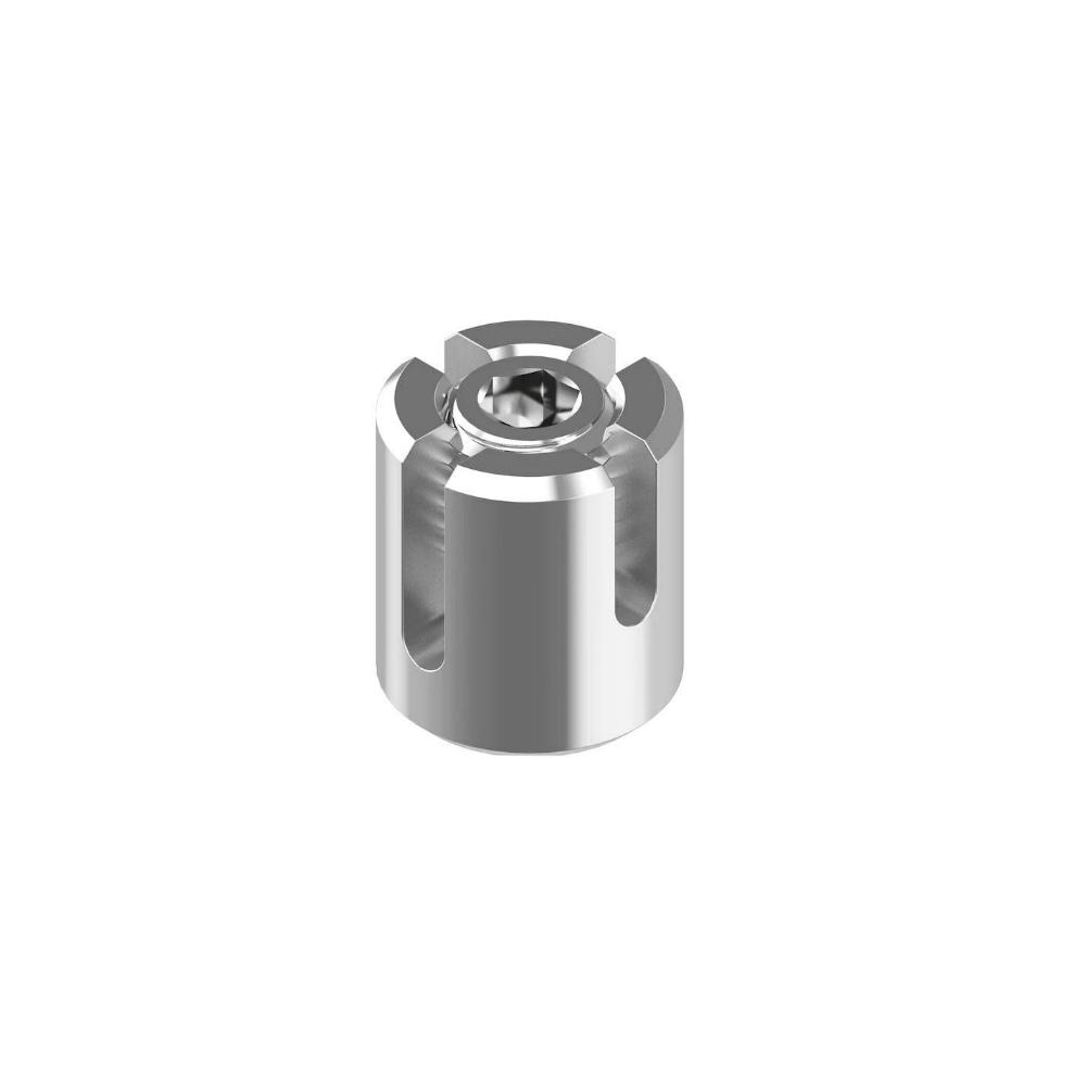 Seilklemme Kreuzklemme 3 mm Edelstahl offen