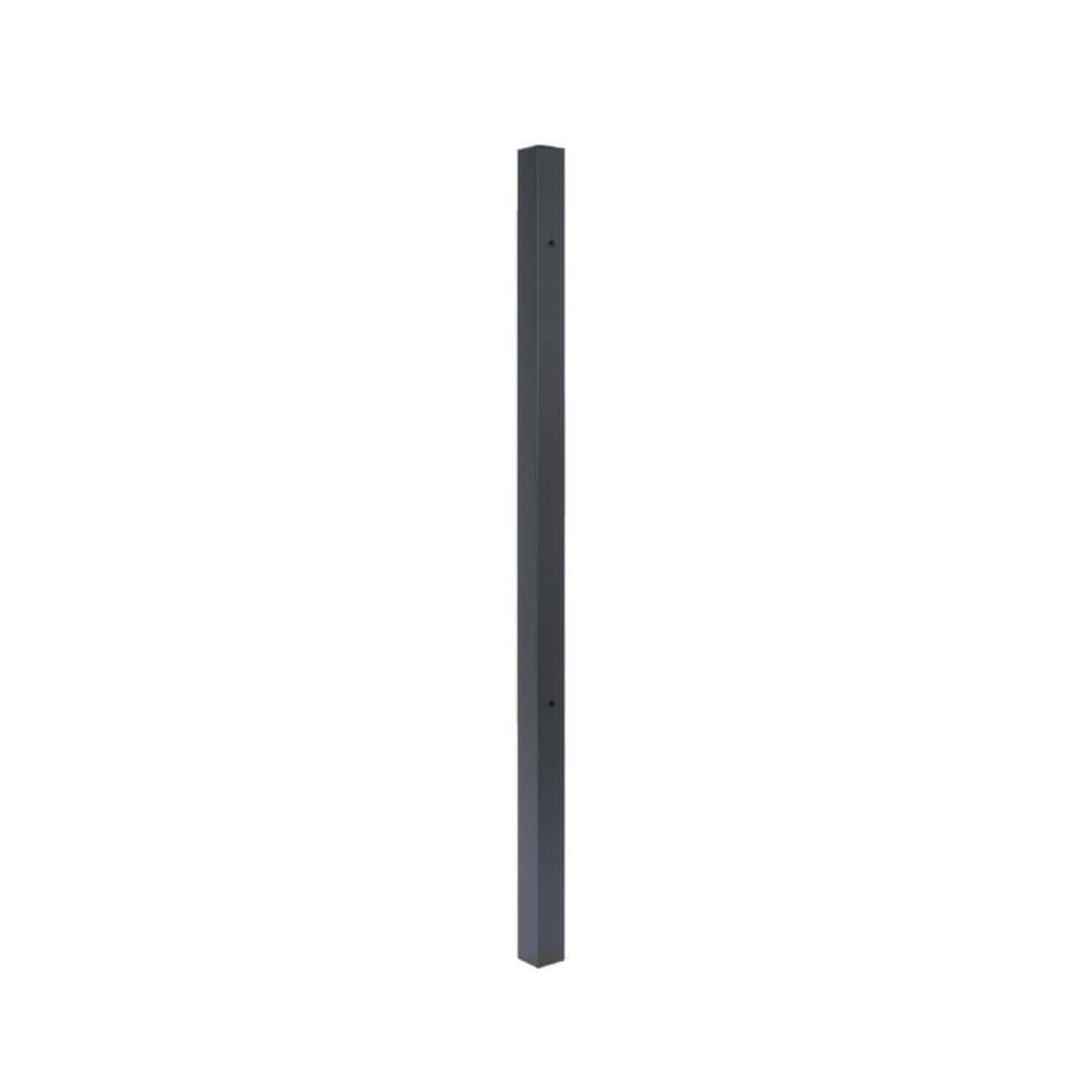 Zaun BREISGAU/FREIBURG Torpfosten Bänder 1000 mm 60x60 mm schwarz