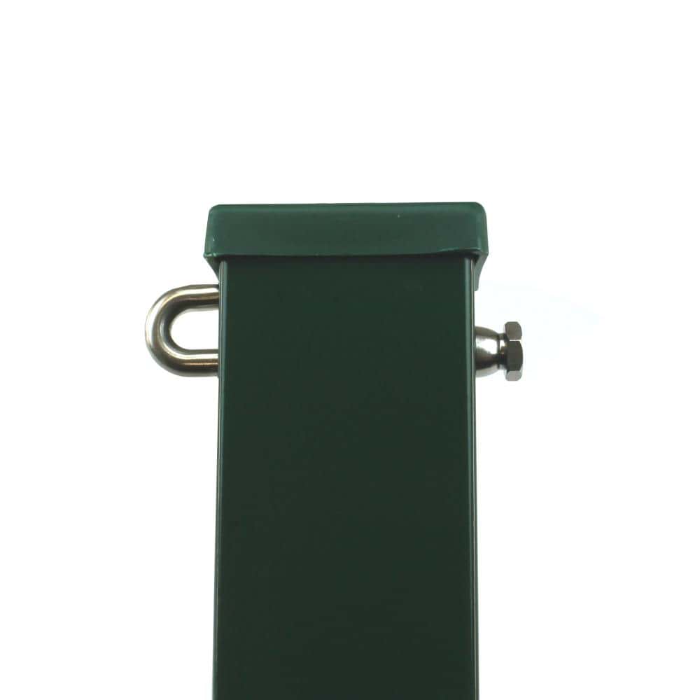 Höhe 0630 mm Flachstab Pfosten grün inkl. Zubehör