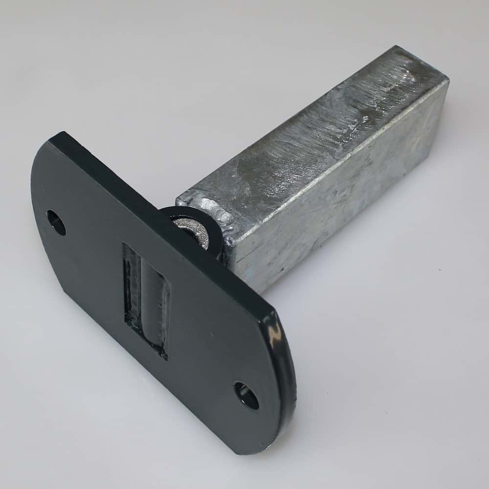 Bodenplatte für Rechteckrohr 60x40mm, bis 1230 mm Flexi anthrazit