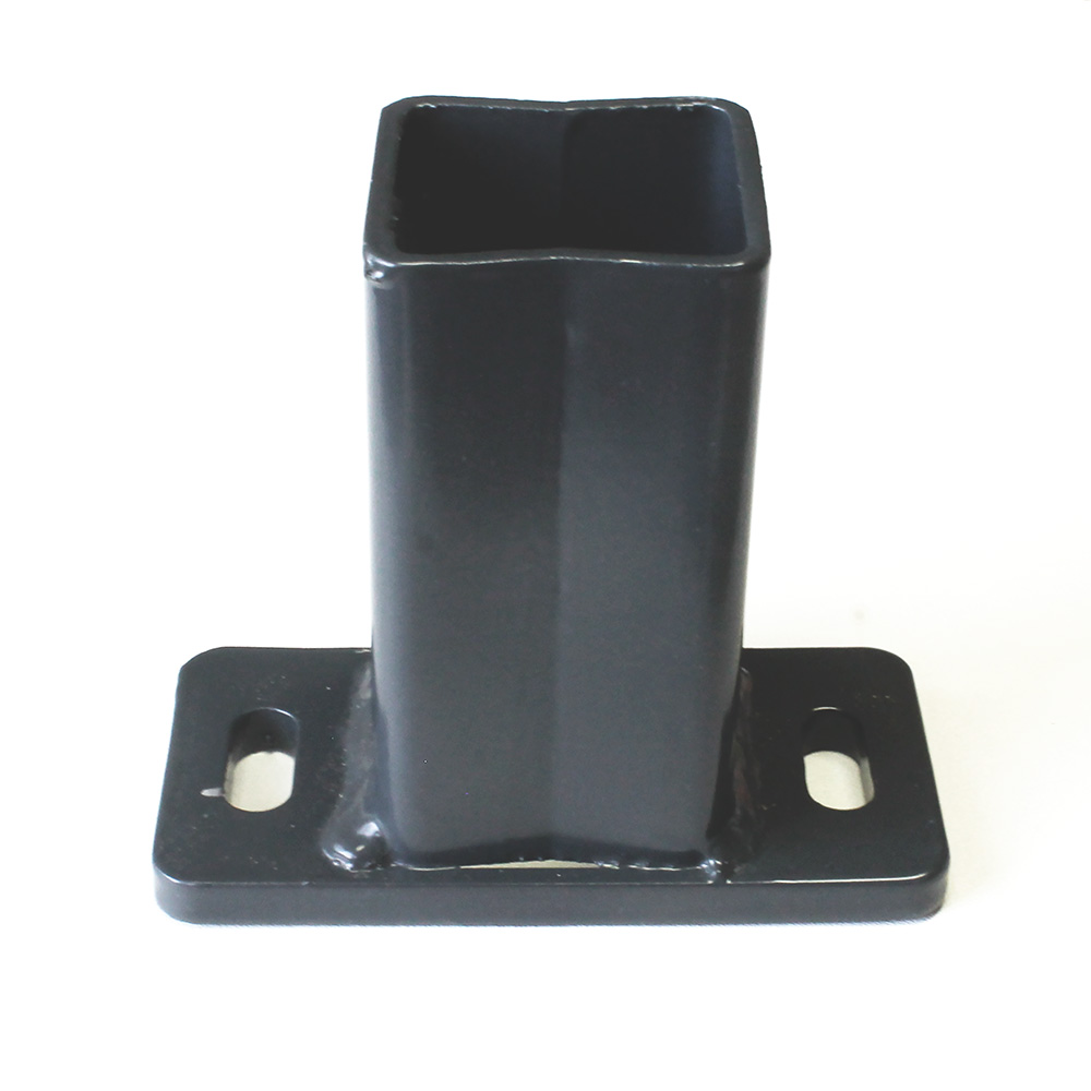 Adpaterplatte 120x60 mm für Querträger 60x60x2 mm Anthrazitgrau