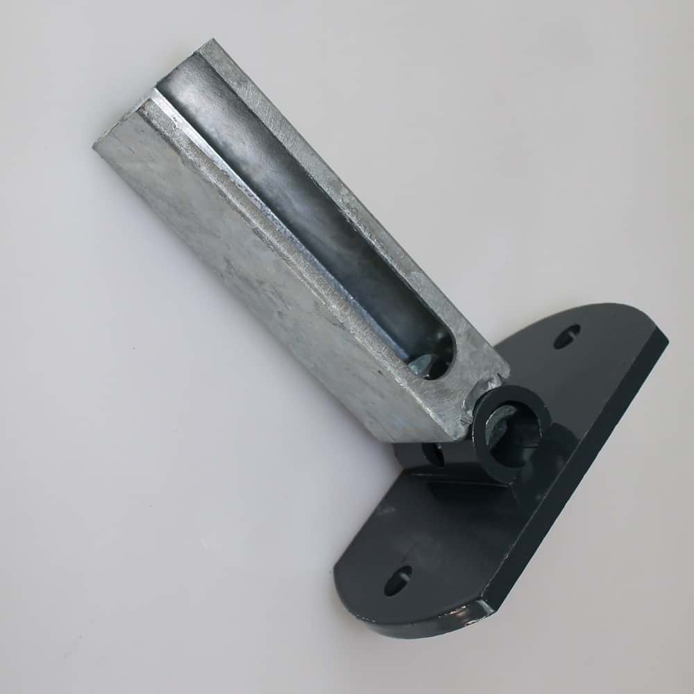 Bodenplatte für Rechteckrohr 60x40mm, bis 1230 mm Flexi anthrazit