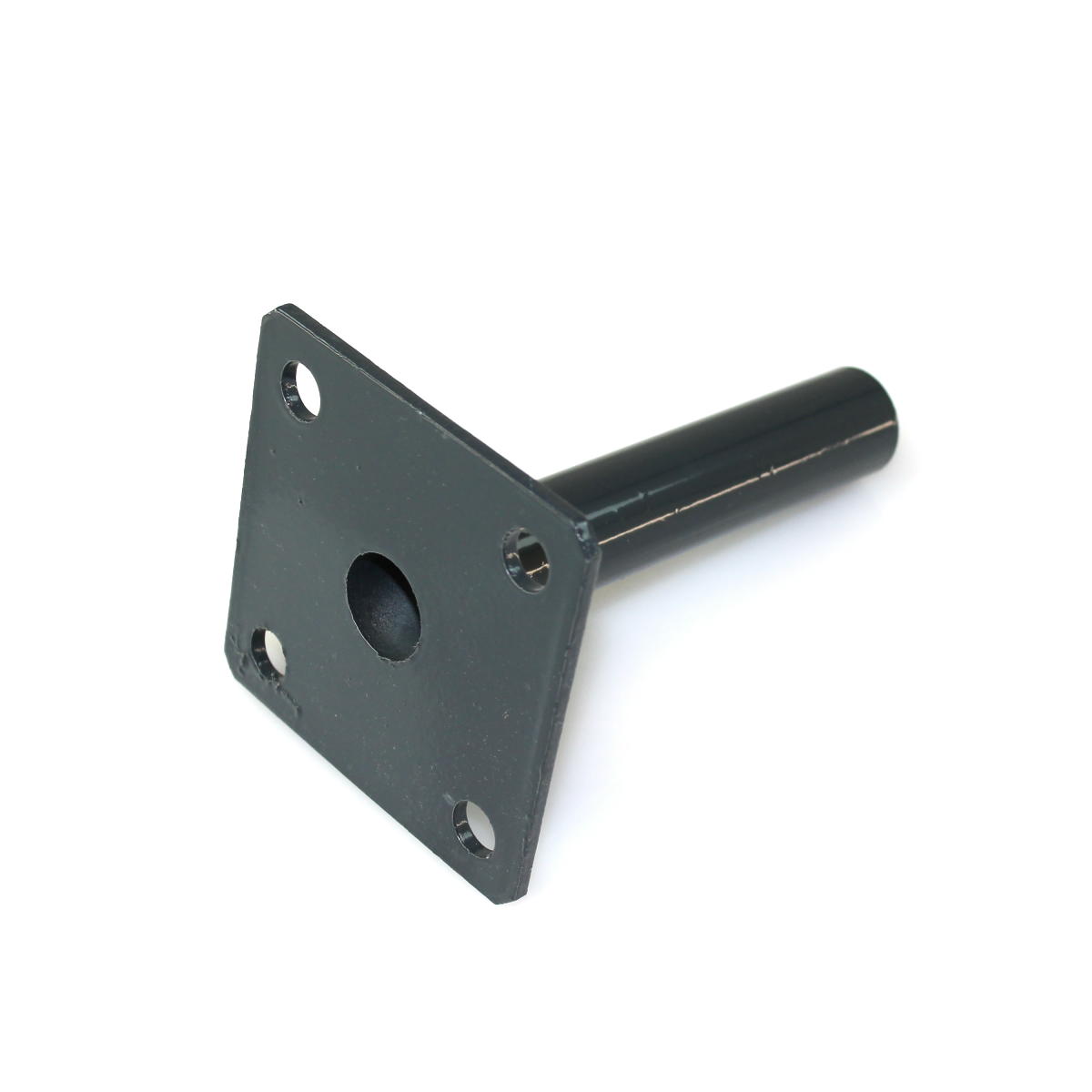 Bodenplatte für Rundpfosten 34mm / 100x100x4,0mm / anthrazit