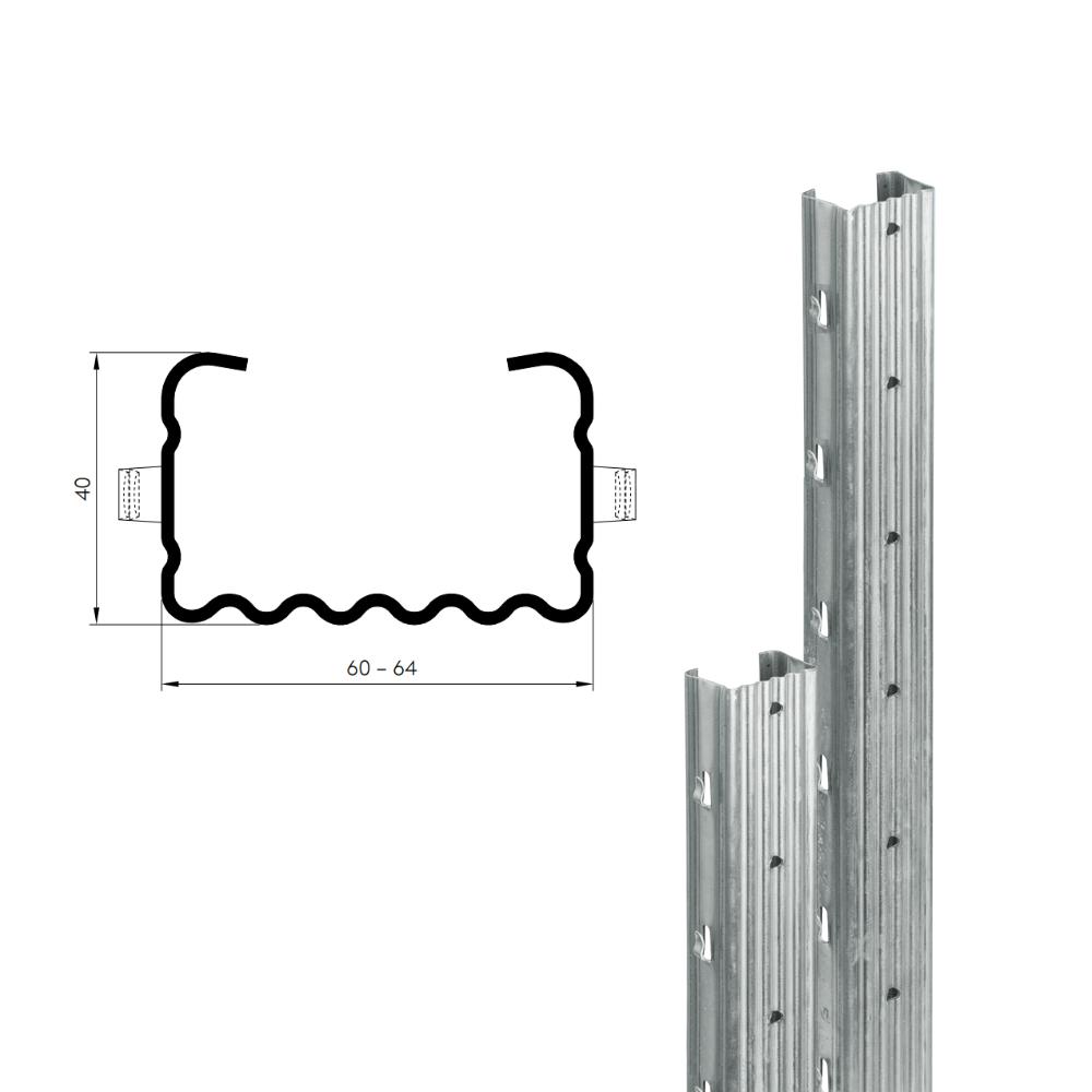 Weinbergpfosten 2,65 m - Leova® Top 60/40 mm