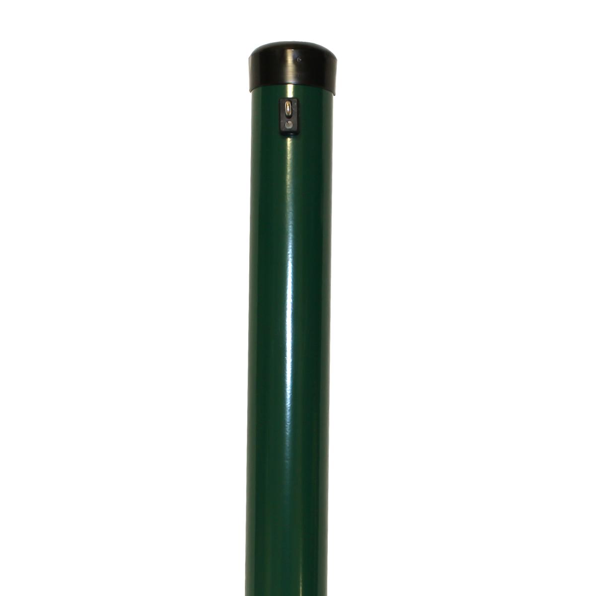 Zaunhöhe 2000 mm, Pfosten grün Ø 60x2750 mm