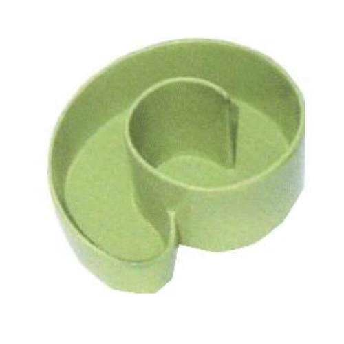 Kräuterspirale gelbgrün glasiert 240x150x290 mm
