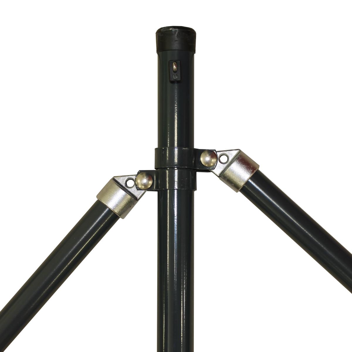 Zaunhöhe 0800 mm, Pfosten anthrazit Ø 42x1250 mm Ecke