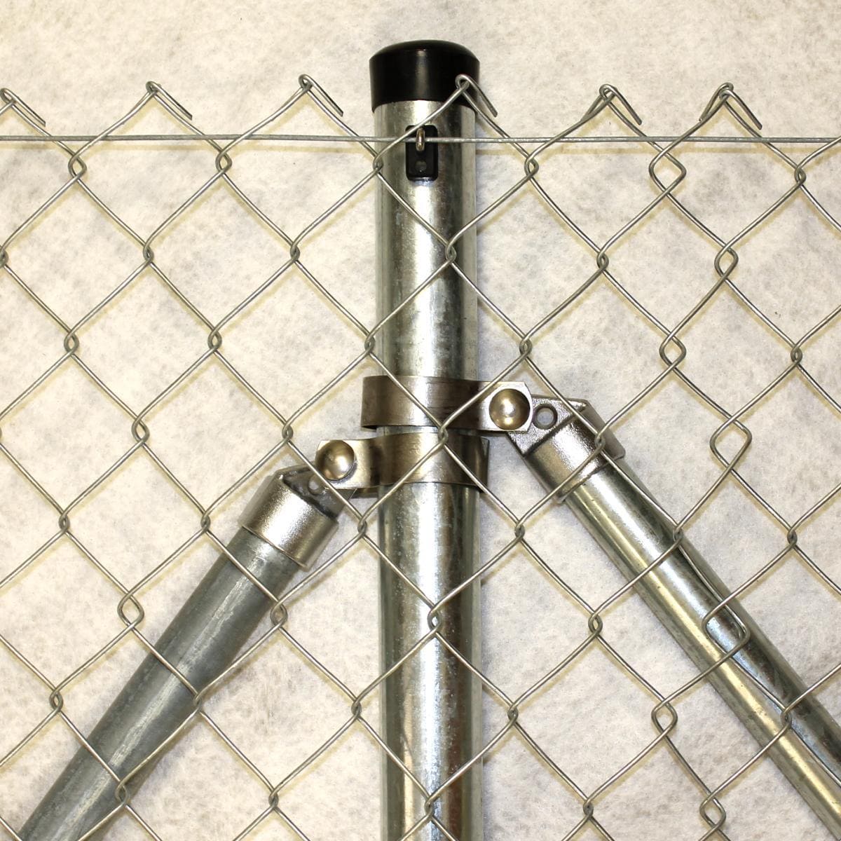 Maschendrahtzaun 1500 mm 60x2,2 verzinkt, Pfosten 48 mm, Set