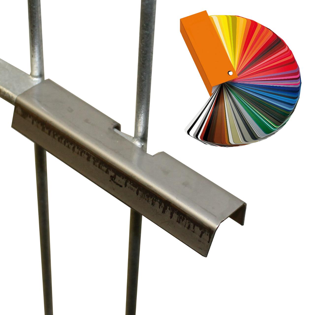 Höhe 0630 mm Flachstabgitter F - 06 / 05 RAL-Farbe inkl. Zubehör