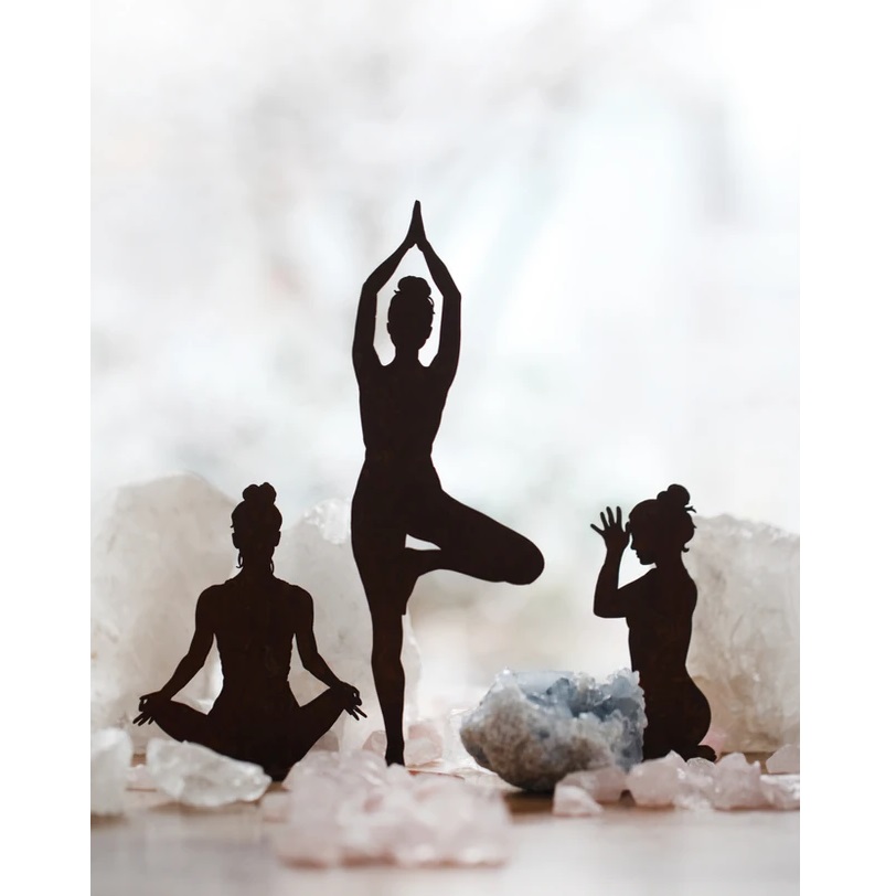 Rost Yoga-Figur klein Eva stehend