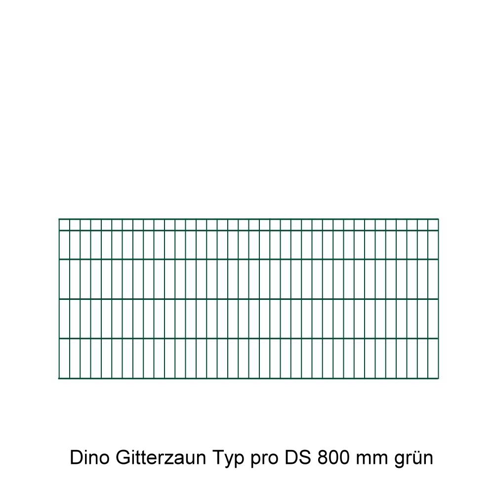 DINO Höhe 0800mm, Gittermatte pro DS, grün