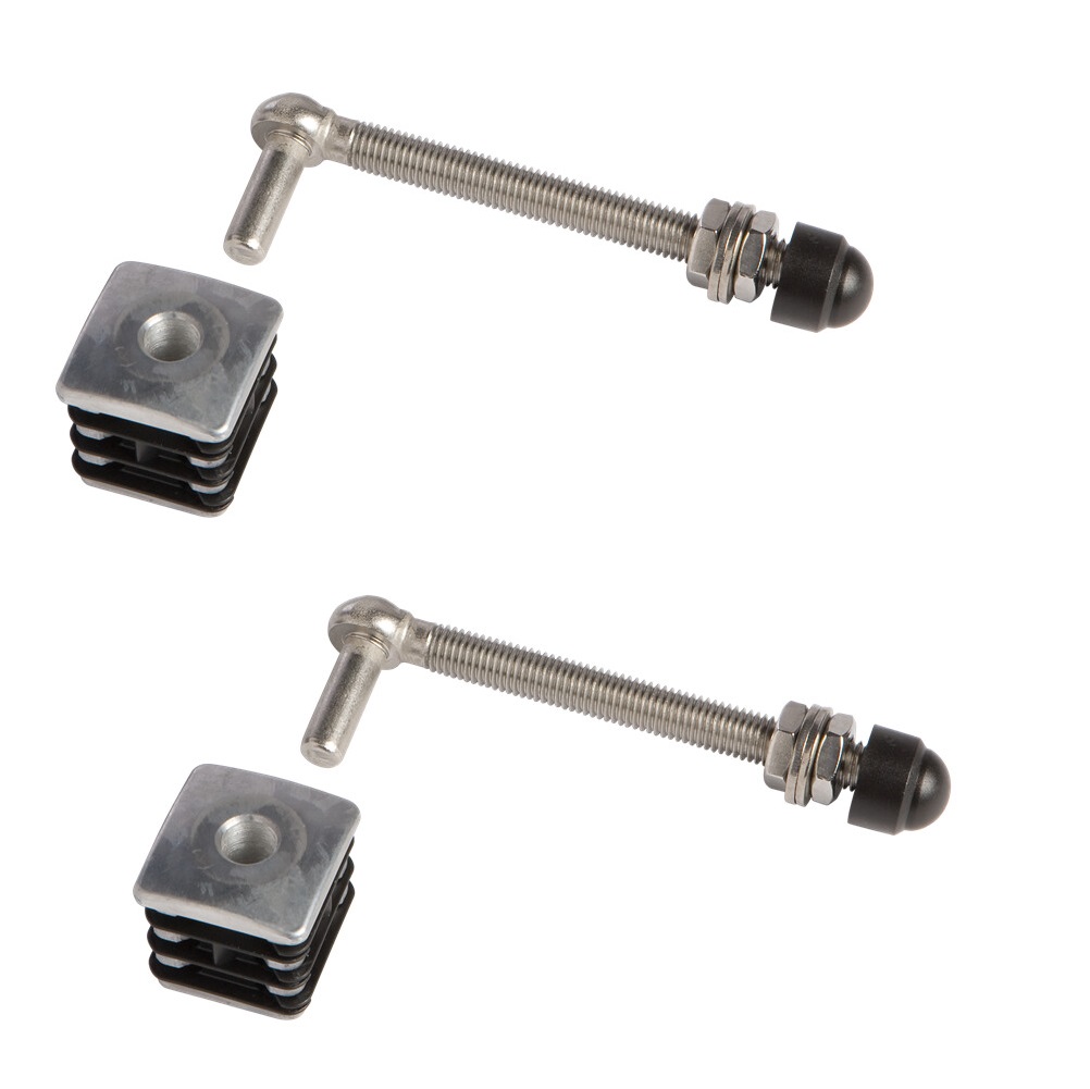 Torbänder-Set L, M12 x 150 mm mit Alu Kappe