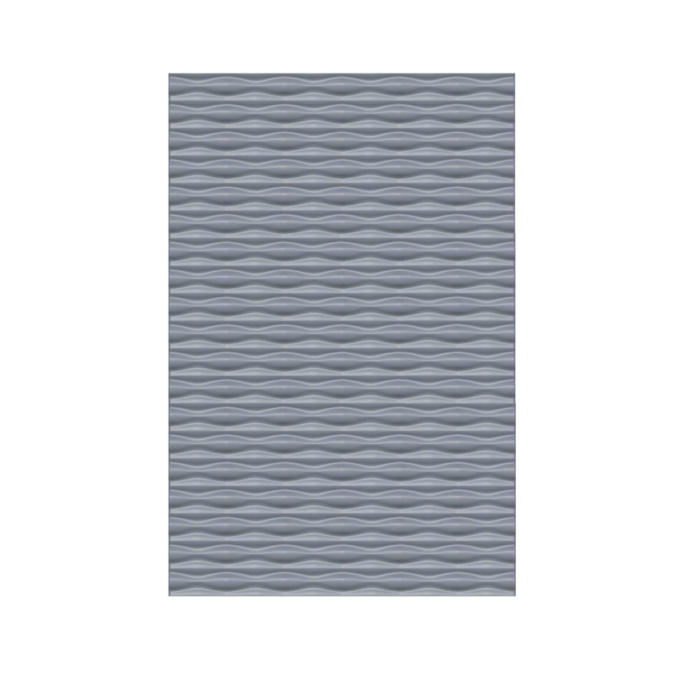 Sichtschutz WPC/ALU Flow 3D-Design 1200 x 1800 mm silber
