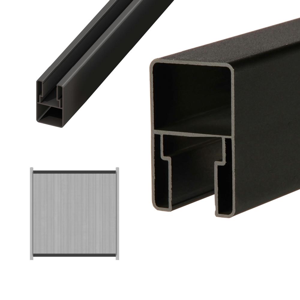 Sichtschutz WPC/ALU Senkrecht-Adapter anthrazit