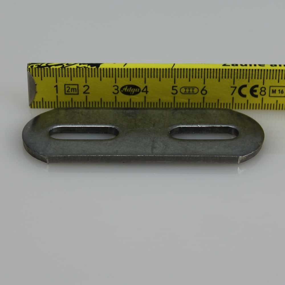 Breite 48 mm - Gegenplatte für U-Bügel für Gewinde M6 Edelstahl