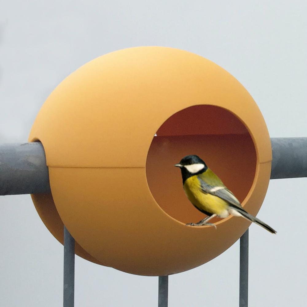 Vogel-Futterstelle Birdball Ø 300 mm orange