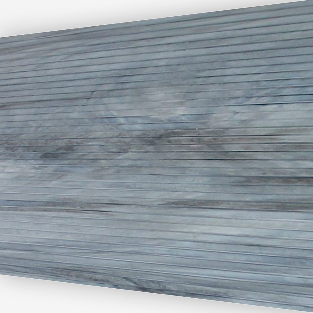 Der stabile Sichtschutzstreifen 190 x 2520 mm, Holzoptik Eiche-grau