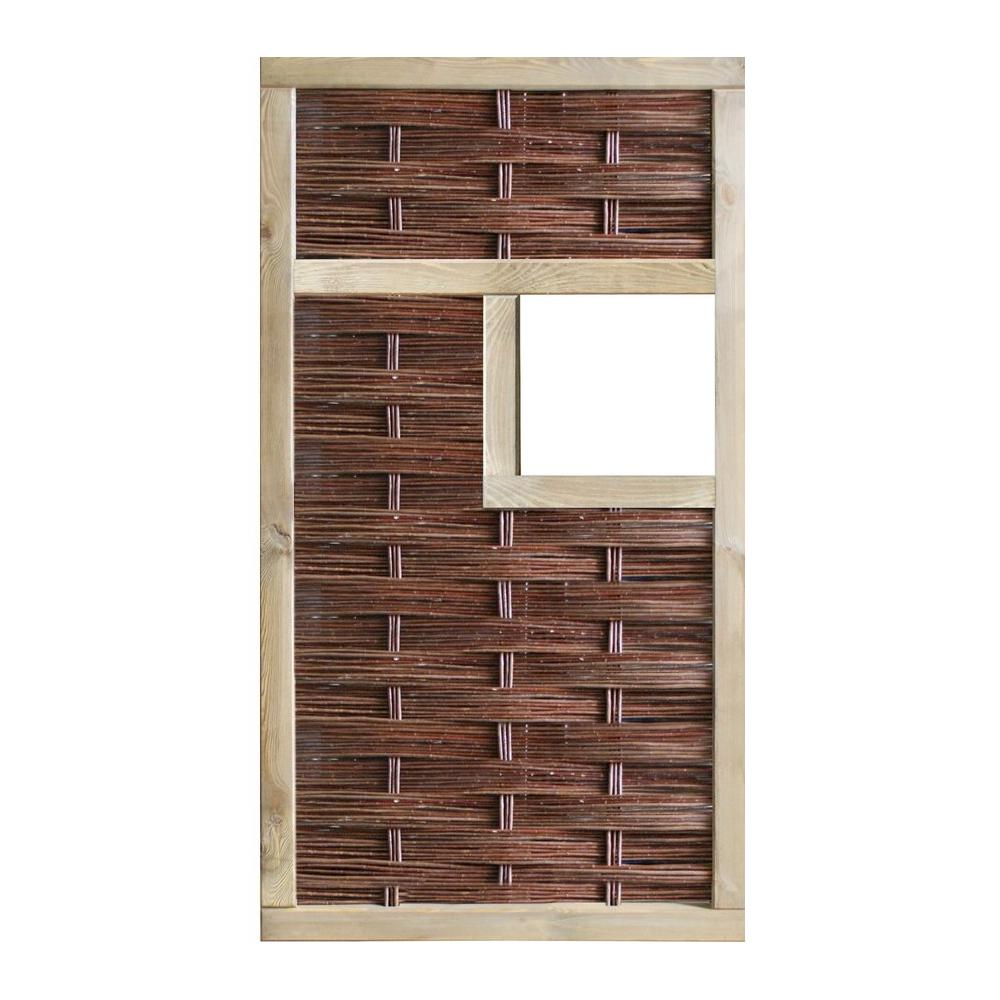 Weidenzaun Labo Element 1800 x 0940 mm 1 Fenster mittig