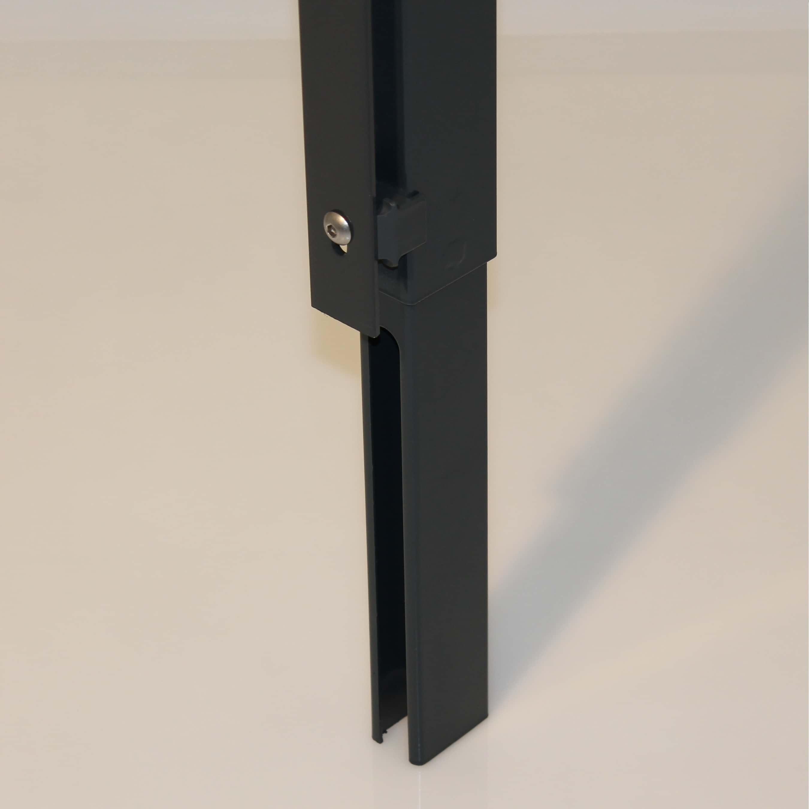 Zaunerhöhung 400 mm Pfostenverlängerung HS anthrazit