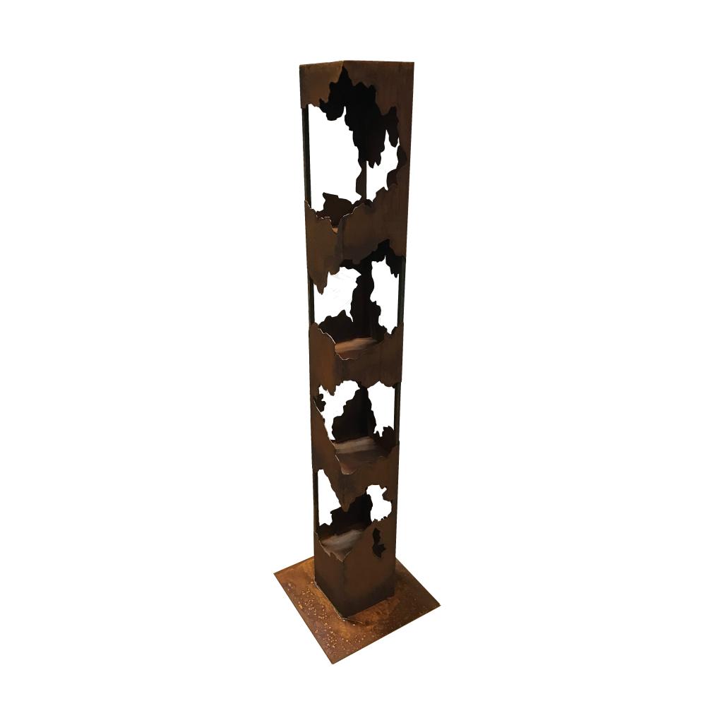 Rost Dekosäule eckig rustikal 1500 mm