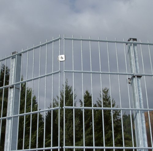 Sickenzaun Höhe 0630 mm verzinkt, Zaunpfosten Bügel Eck