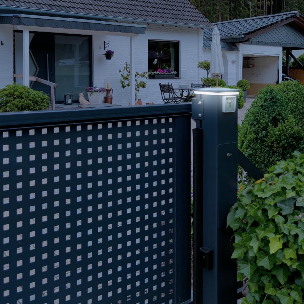Beleuchtung Abdeckkappe 120x120 mm Blinkleuchte  anthrazitgrau