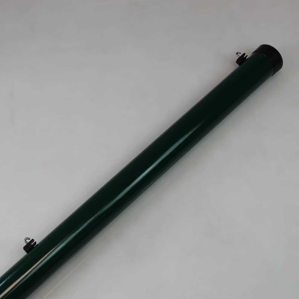 Zaunhöhe 1500 mm, Pfosten grün Ø 60x2000 mm