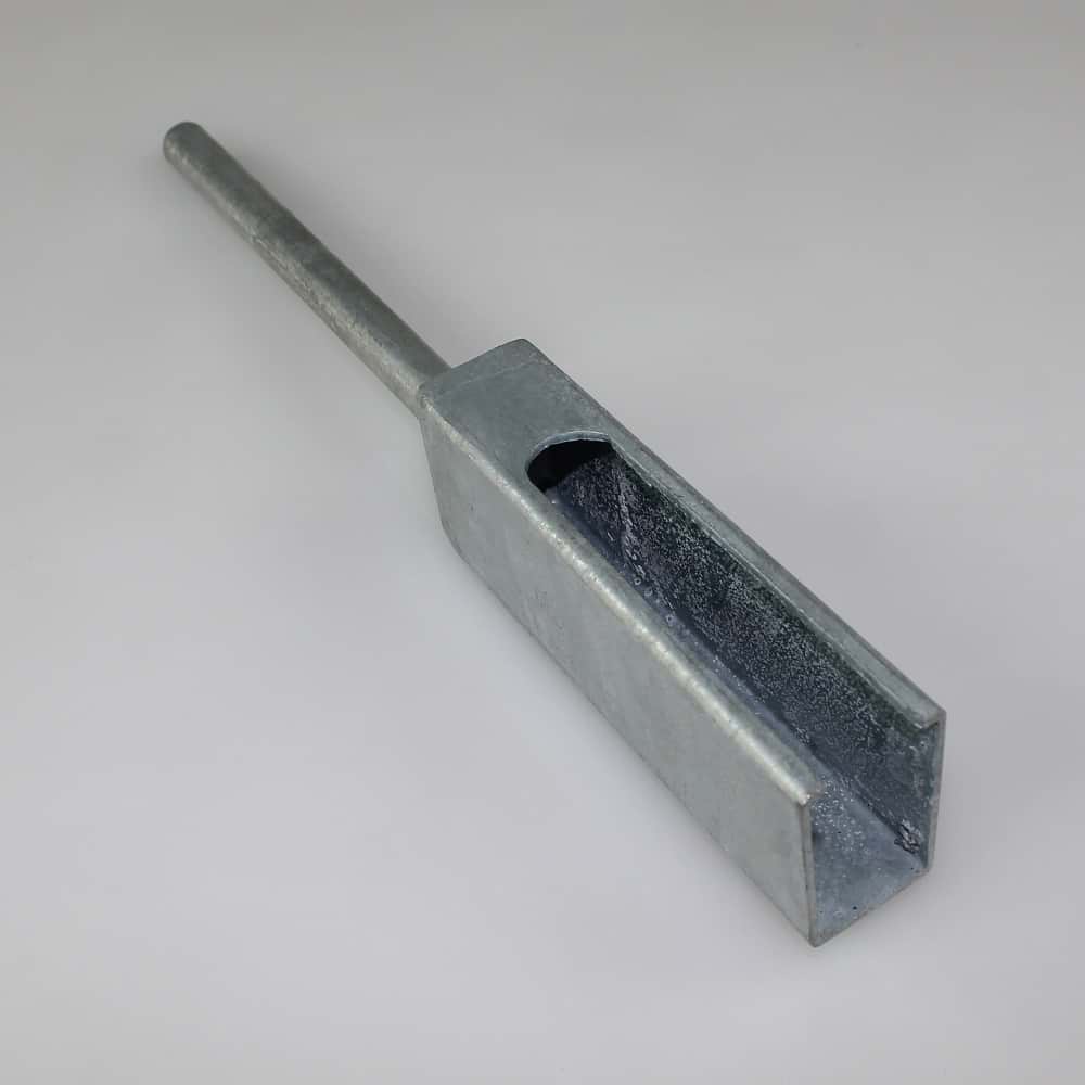 Pfostenadapter 60x40 mm mit Schlitz