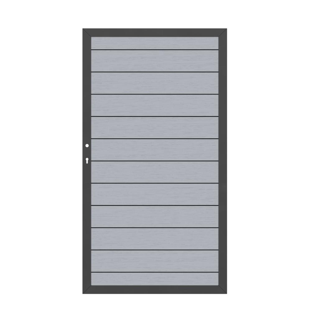 Tor WPC Classic 0980 x 1800 mm 1flgl. grau/anthrazit DIN links