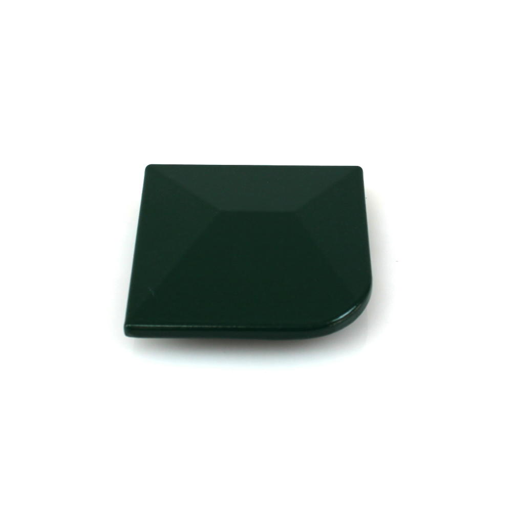Abdeckkappe 060 x 060 mm ALU grün für Eckpfosten HS