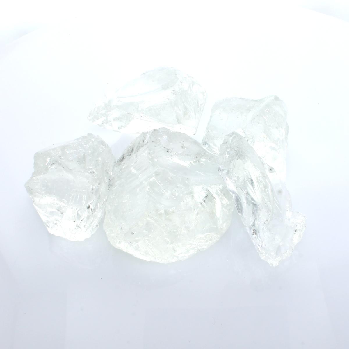 Gabionensteine, Glasbrocken klar 80/120 mm, Gartendekor