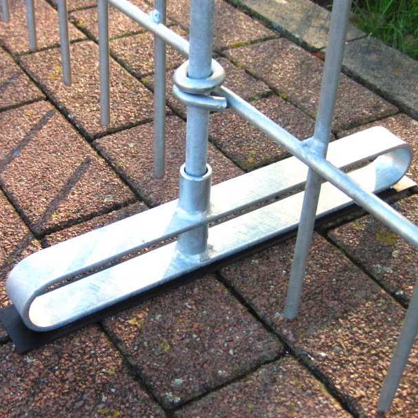 Steckzaun anneau 800 mm und 1150 mm Standfuß verzinkt