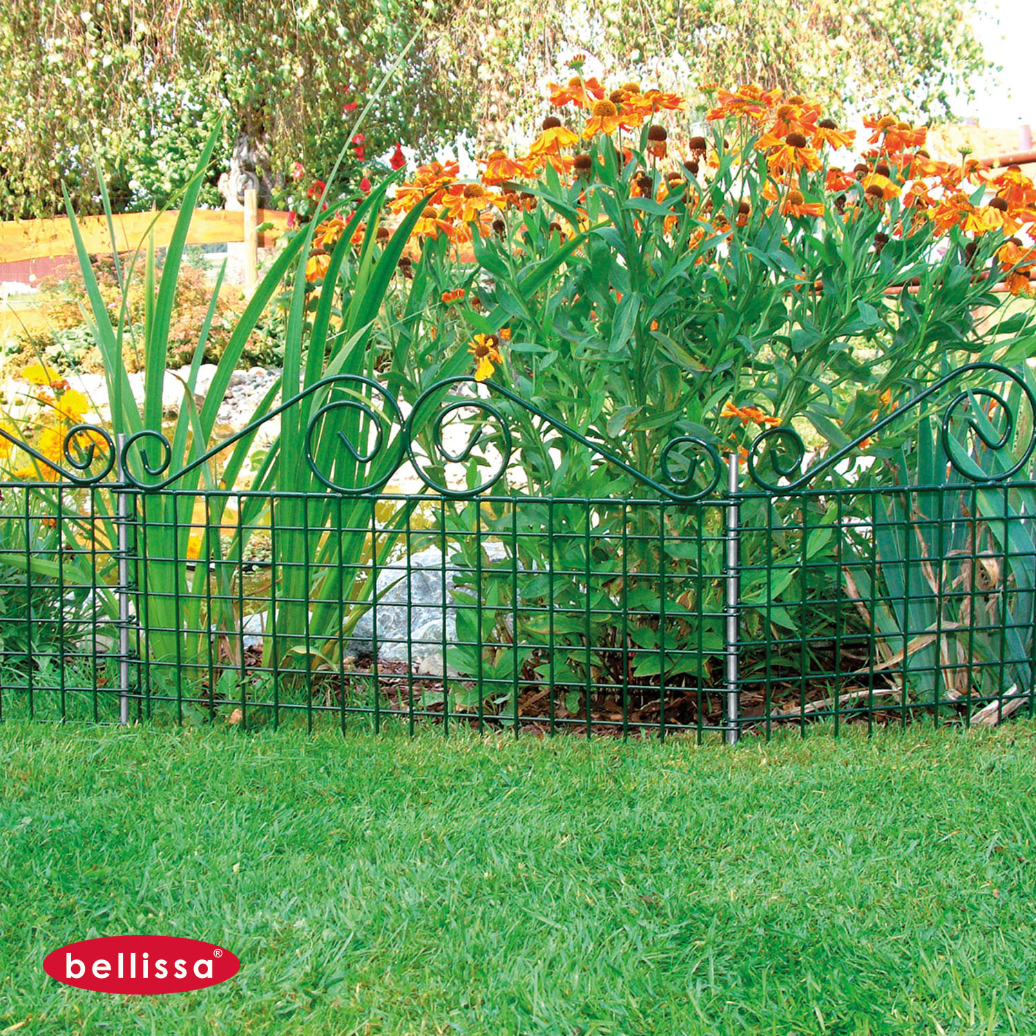 Steckzaun Ambiente 760 x 440 mm grün Rabattenzaun