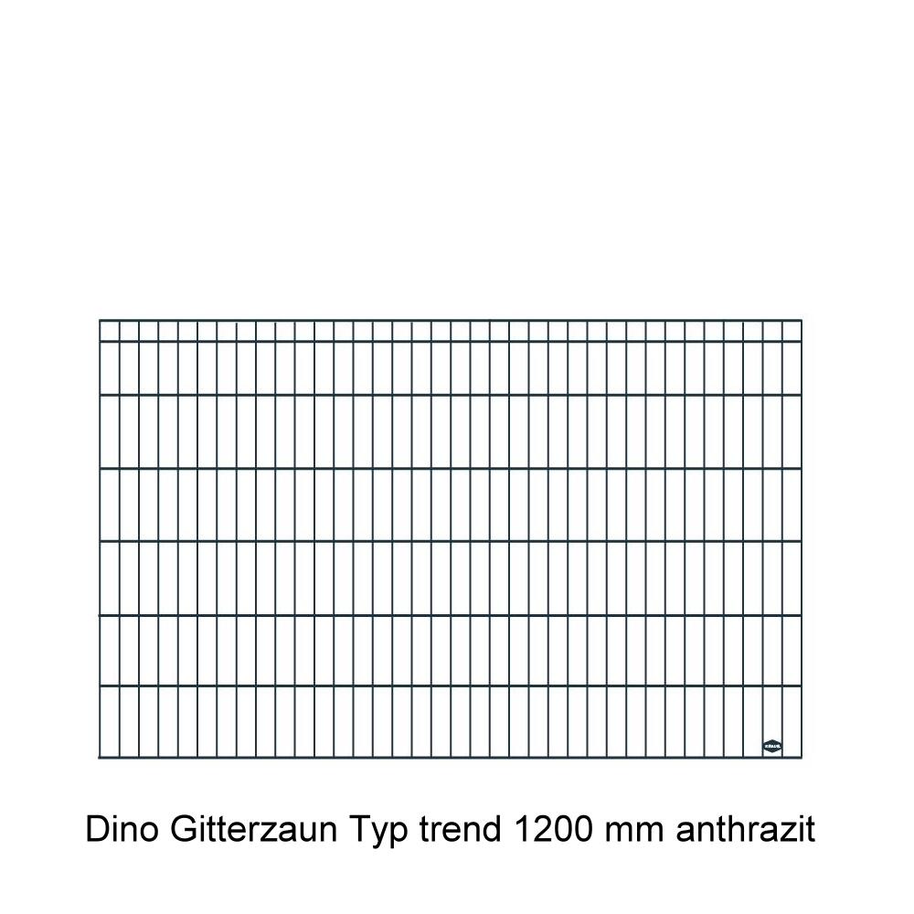 DINO Höhe 1200 mm, Gittermatte trend, anthrazit