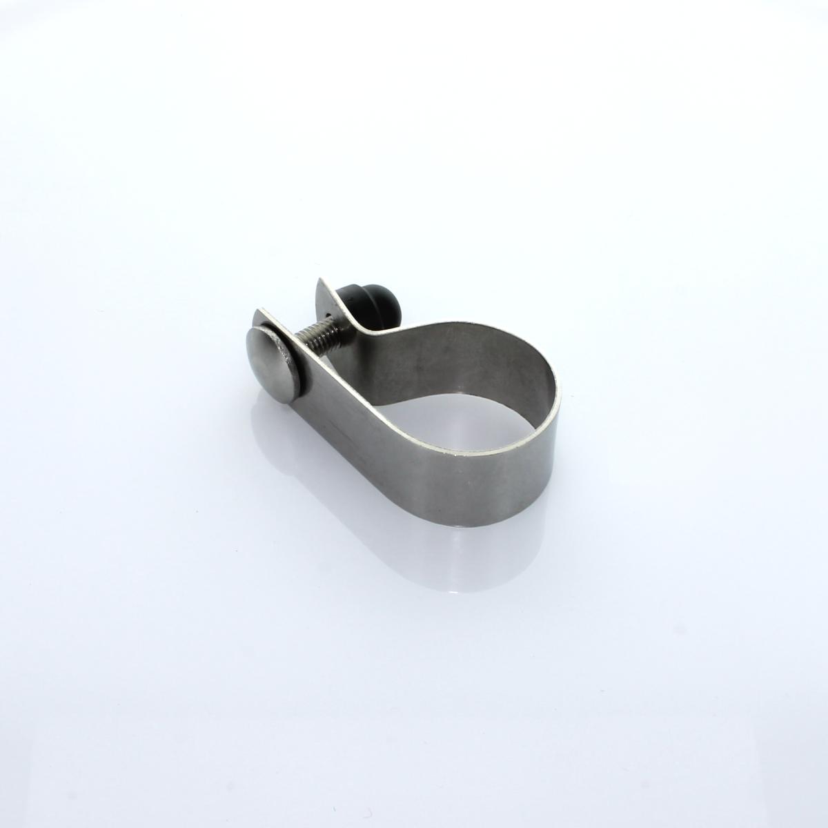 Schelle Ø 042 mm Edelstahl einseitig cpl. mit Zubehör