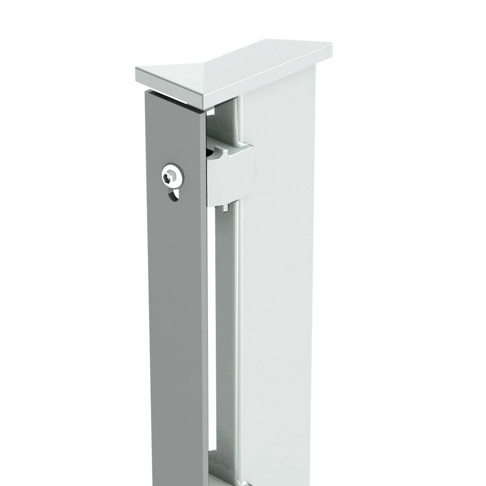 Abdeckleiste für Pfosten HS 0830 mm weissaluminium