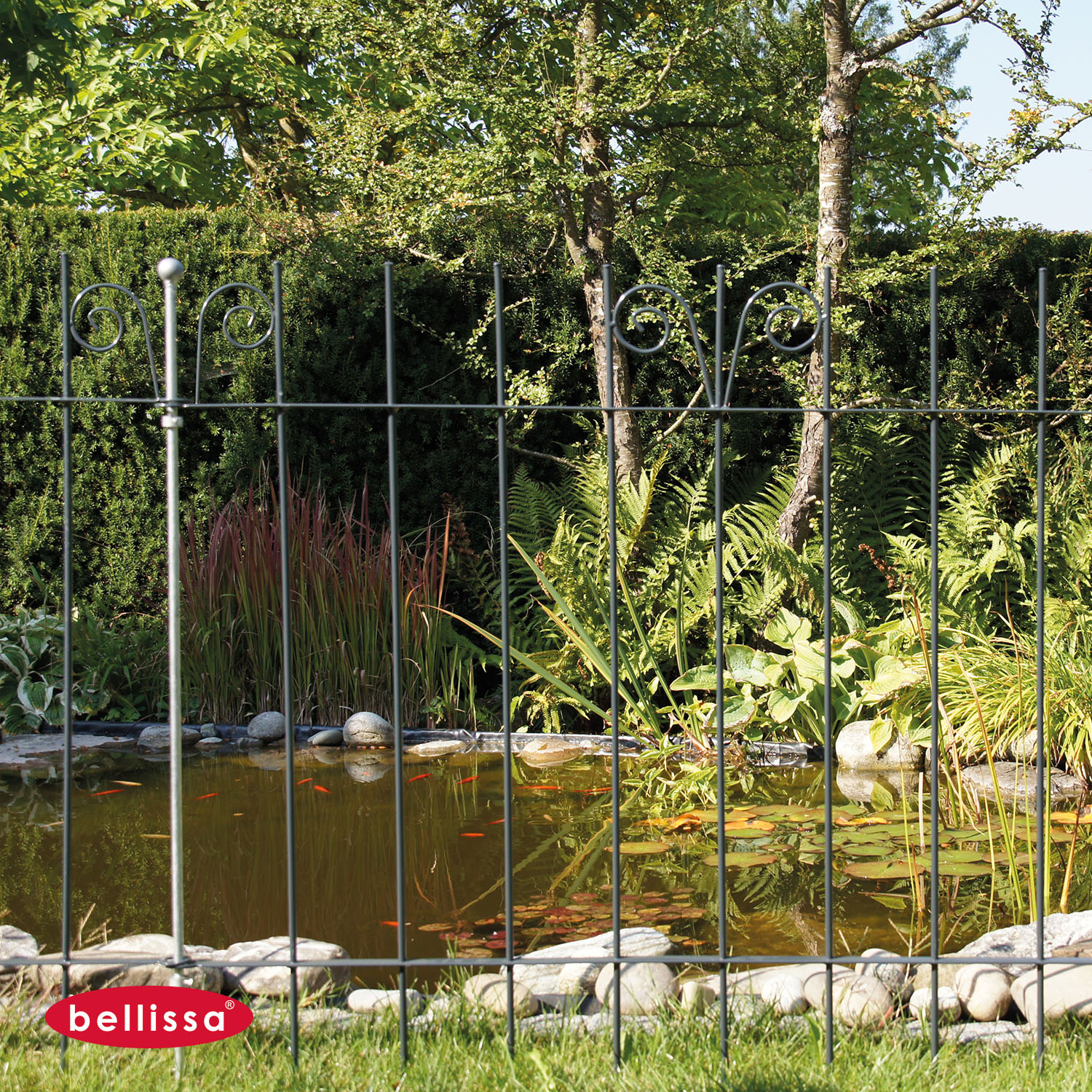 Steckzaun geschmiedet 1180 x 900 mm anthrazit