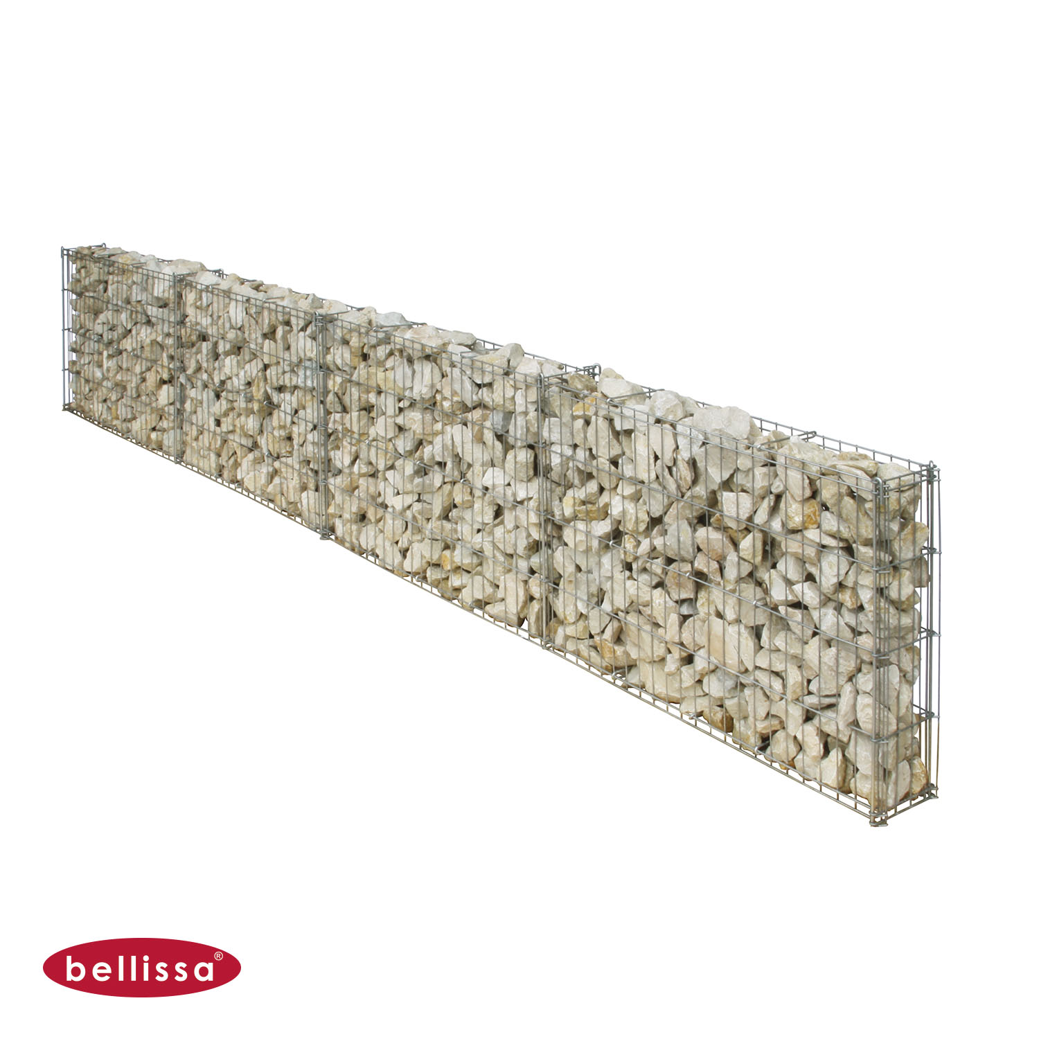 Gabione geschwungene Mauer 2320 x 400 mm