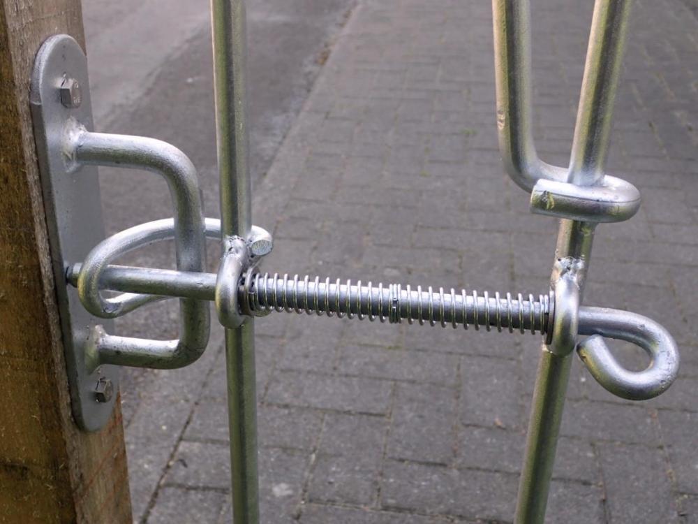 Steckzaun Poolfix Wandhalter für Torverriegelung verzinkt