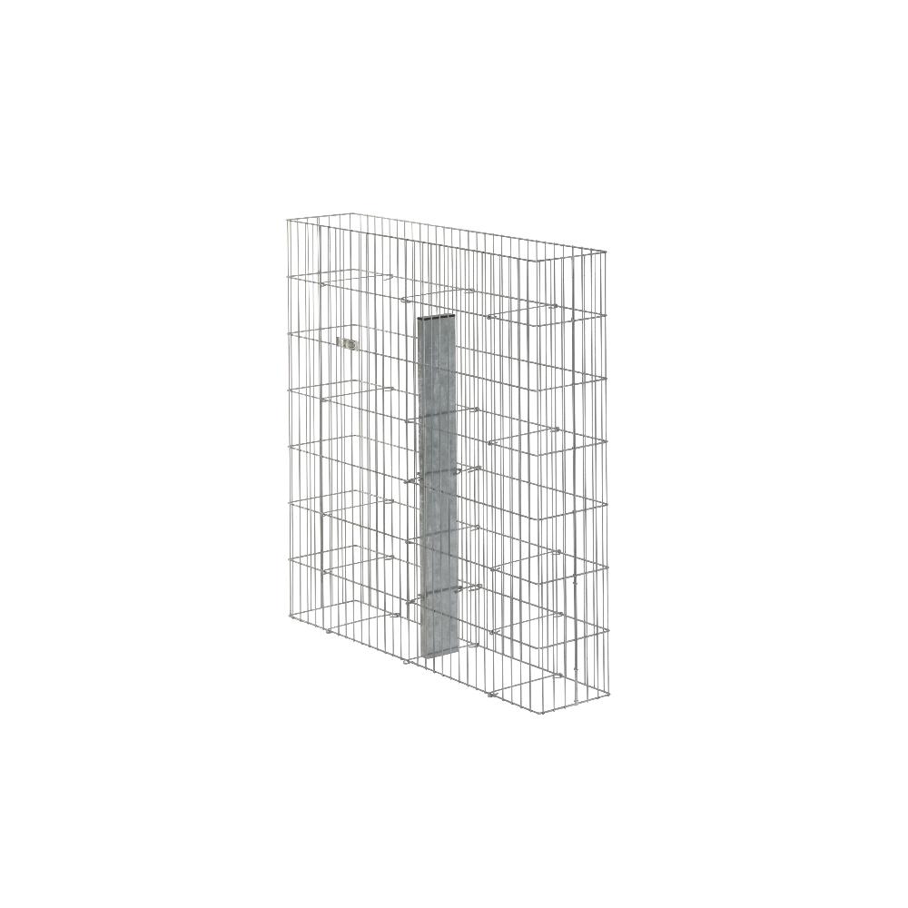 Fertigbaugabione Pronto 1025 x 1055 x 235 mm mit Haltepfosten