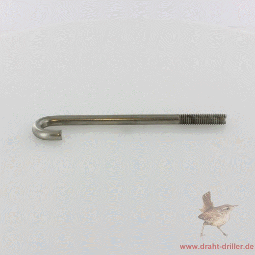 Hakenschraube M8x130, Haken 15 mm, V2A