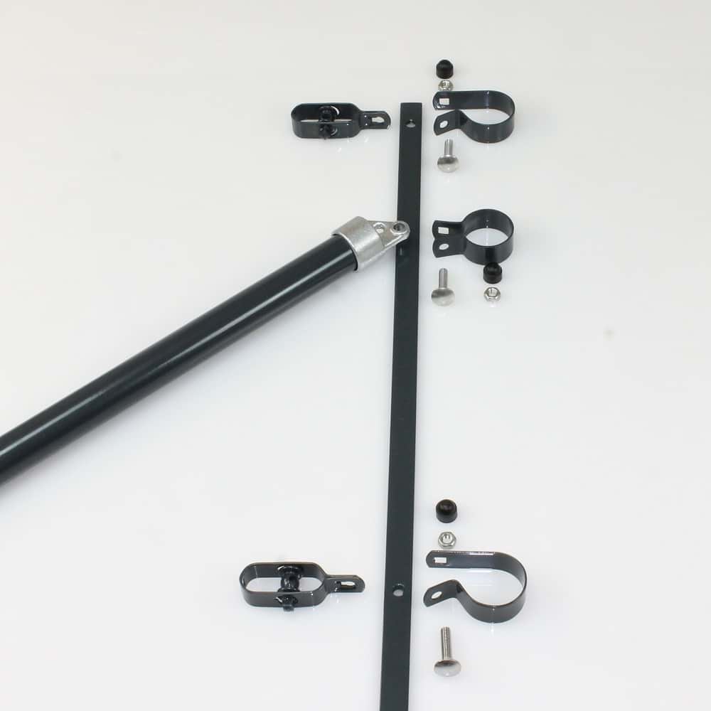 Zaunanschluss 2000mm für Pfosten Ø 48mm, Strebe Ø 34mm