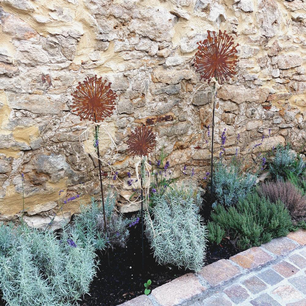 Rost Gartenstab Blume Allium 300 mm + Stab