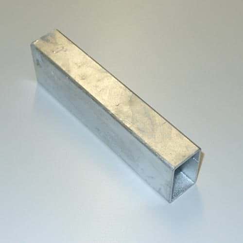 Rohrverbindungsstück 55x35 mm für Rechteckrohr 60x40 mm